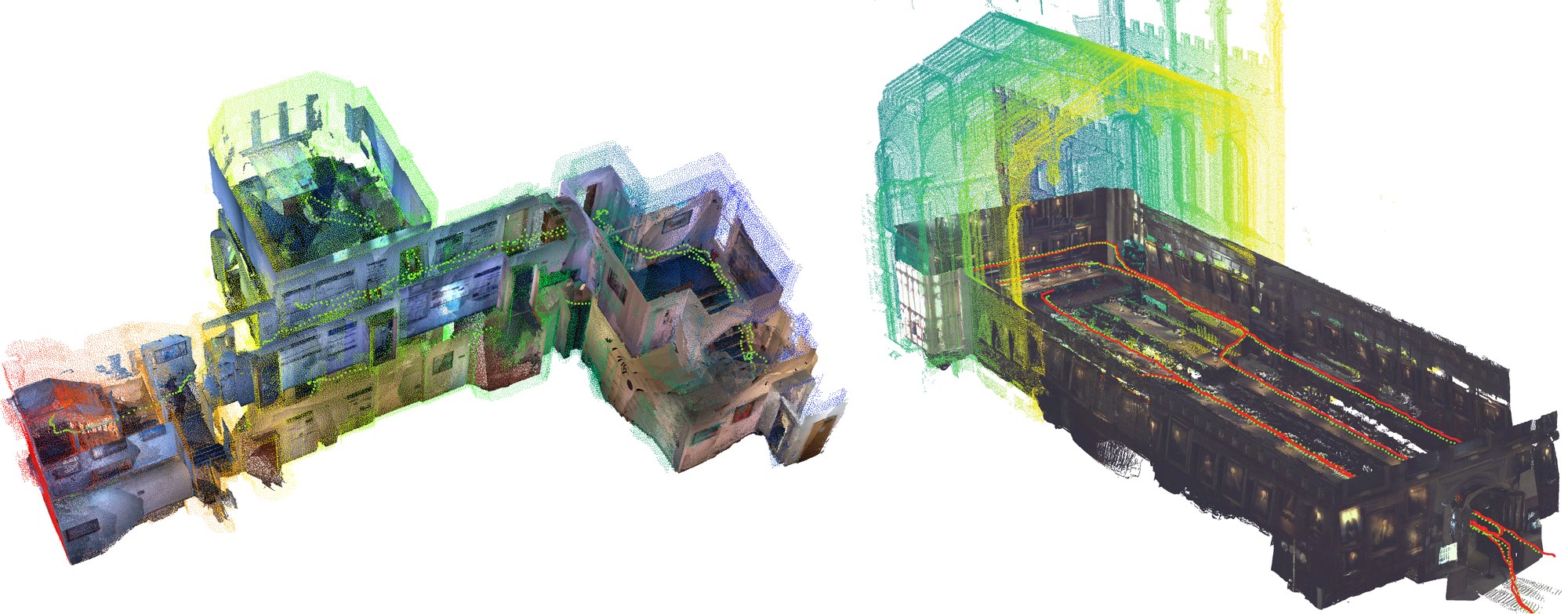 FoundationVIO metric-scale reconstructions